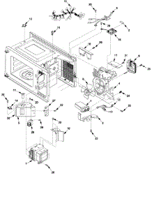 04 - Interior parts for Menu Master Microwave DEL10D / P1329706M from AppliancePartsPros.com