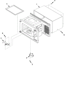 06 - Oven Cavity parts for Menu Master Microwave DEL10D / P1329706M from AppliancePartsPros.com