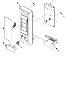 02 - Controller parts for Menu Master Microwave DEL10E / P1329707M from AppliancePartsPros.com