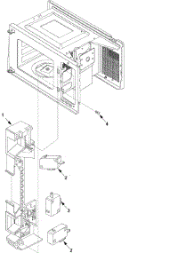 05 - Latch Board parts for Menu Master Microwave DEL10E / P1329707M from AppliancePartsPros.com