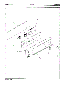 02 - Control Panel (Rev. E-G) parts for Norge Dryer DEL203W from AppliancePartsPros.com