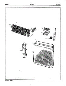 08 - Heater (Rev. E-G) parts for Norge Dryer DEL203W from AppliancePartsPros.com