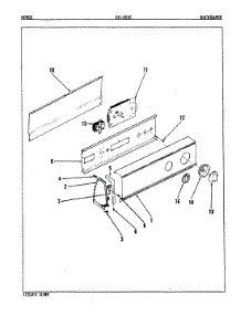 02 - Control Panel (Rev. A-D) parts for Norge Dryer DEL203WC from AppliancePartsPros.com