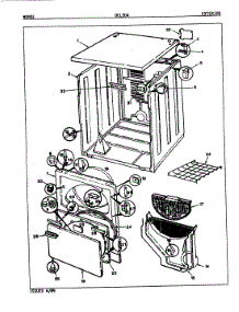 03 - Exterior (Orig. Rev. A-B) parts for Norge Dryer DEL204H from AppliancePartsPros.com