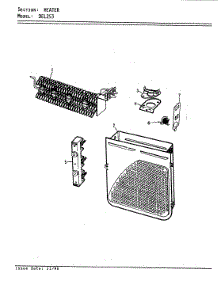 03 - Heater (Rev. A-D) parts for Norge Dryer DEL253H from AppliancePartsPros.com