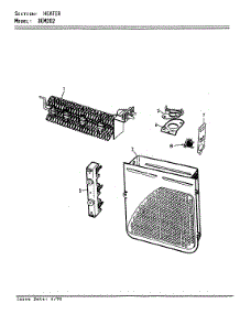 03 - Heater (Rev. A-D) parts for Norge Dryer DEM202A from AppliancePartsPros.com