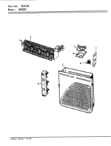 07 - Heater (Orig. Rev. A-D)(Alm) parts for Norge Dryer DEM205W from AppliancePartsPros.com