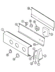 02 - Control Panel parts for Norge Dryer DEN204A from AppliancePartsPros.com