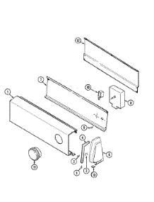 02 - Control Panel parts for Norge Dryer DEP222VC from AppliancePartsPros.com