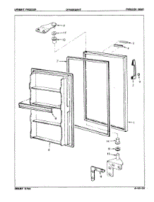 02 - Freezer Door parts for Maytag Freezer DF10BBLWHT / 8V059 from AppliancePartsPros.com