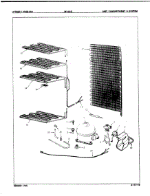 03 - Unit Compartment & System parts for Maytag Freezer DF15BE / 8V043 from AppliancePartsPros.com