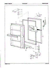 02 - Freezer Door parts for Maytag Freezer DF15BTLWHT / 8V063 from AppliancePartsPros.com