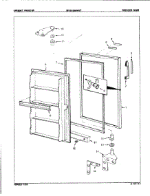 02 - Freezer Door parts for Maytag Freezer DF15BUMWHT / 8V064 from AppliancePartsPros.com