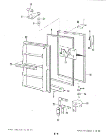 03 - Door (Df17abl, 17Acl, 17Aclt) parts for Maytag Freezer DF17ABLWH from AppliancePartsPros.com