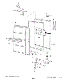 02 - Door (Df15acl) parts for Maytag Freezer DF17ACLWH from AppliancePartsPros.com