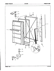 02 - Freezer Door parts for Maytag Freezer DF17BPB / 8V048 from AppliancePartsPros.com