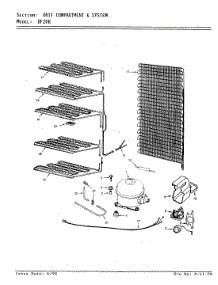 03 - Unit Compartment & System parts for Maytag Freezer DF20H / V5ZU30 from AppliancePartsPros.com