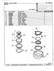 02 - Front parts for Maytag Disposer DFB2100ABX from AppliancePartsPros.com