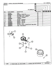 05 - Sink Flange parts for Maytag Disposer DFC0600AAX from AppliancePartsPros.com