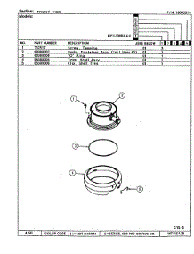 02 - Front parts for Maytag Disposer DFC1100AAX from AppliancePartsPros.com
