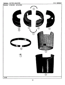 04 - Lids parts for Maytag Disposer DFC2100ABX from AppliancePartsPros.com