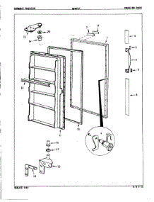 02 - Freezer Door parts for Maytag Freezer DFNF17 / 8V024 from AppliancePartsPros.com
