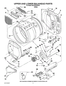 04 - Upper And Lower Bulkhead Parts parts for Maytag Dryer MLE24PDAGW0 from AppliancePartsPros.com