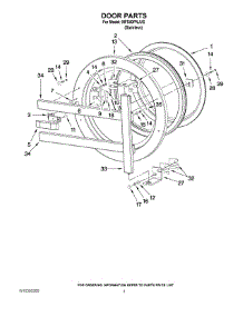 02 - Door Parts parts for Maytag Washer MFS50PNJVS from AppliancePartsPros.com