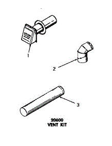 05 - 20600 Vent Kit parts for Amana Dryer DG1031 from AppliancePartsPros.com
