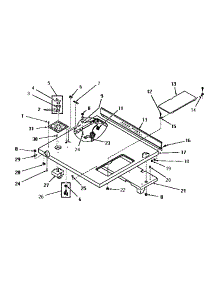 08 - Cabinet Top & Control Panel parts for Amana Dryer DG1031 from AppliancePartsPros.com