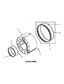 09 - Clothes Drum parts for Amana Dryer DG1031 from AppliancePartsPros.com