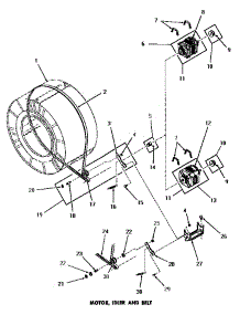 18 - Motor, Idler & Belt parts for Amana Dryer DG1031 from AppliancePartsPros.com