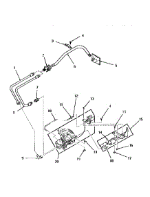 19 - Non-``M`` Models--Standing Pilot Burner parts for Amana Dryer DG1031 from AppliancePartsPros.com