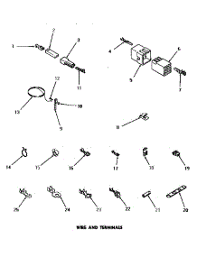 22 - Wire Terminals parts for Amana Dryer DG1031 from AppliancePartsPros.com