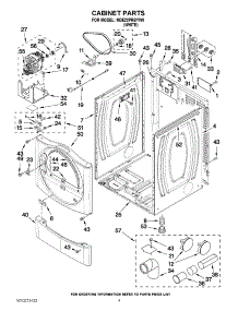 02 - Cabinet Parts parts for Maytag Dryer MDE22PRBYW0 from AppliancePartsPros.com