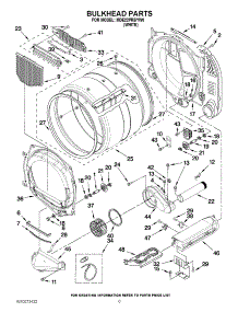03 - Bulkhead Parts parts for Maytag Dryer MDE22PRBYW0 from AppliancePartsPros.com