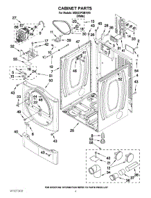 02 - Cabinet Parts parts for Maytag Dryer MDE22PDBYW0 from AppliancePartsPros.com