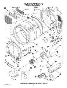03 - Bulkhead Parts parts for Maytag Dryer MDE22PDBYW0 from AppliancePartsPros.com