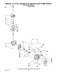 08 - Brake, Clutch, Gearcase, Motor And Pump Parts parts for Maytag Washer Dryer Combo YMET3800TW2 from AppliancePartsPros.com