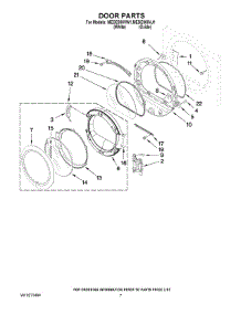 04 - Door Parts parts for Maytag Dryer MEDE900VJ1 from AppliancePartsPros.com