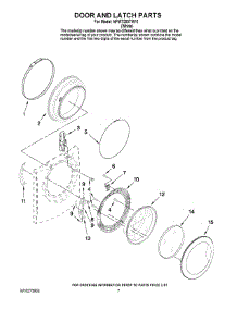 04 - Door And Latch Parts parts for Maytag Washer NFW7200TW11 from AppliancePartsPros.com