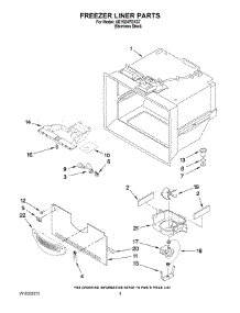 03 - Freezer Liner Parts parts for Maytag Refrigerator AB1924PEKS7 from AppliancePartsPros.com