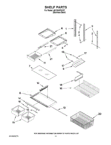 06 - Shelf Parts parts for Maytag Refrigerator AB1924PEKS7 from AppliancePartsPros.com