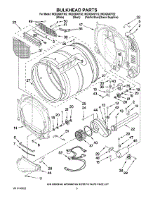 03 - Bulkhead Parts parts for Maytag Dryer MGDZ600TW2 from AppliancePartsPros.com