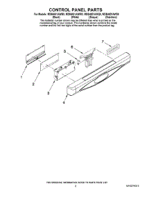 02 - Control Panel Parts parts for Maytag Dishwasher MDB4651AWS0 from AppliancePartsPros.com