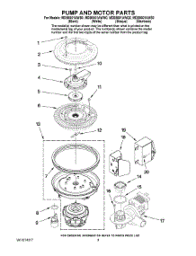 08 - Pump And Motor Parts parts for Maytag Dishwasher MDB5601AWS0 from AppliancePartsPros.com