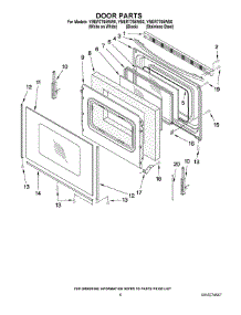 05 - Door Parts parts for Maytag Range YMER7765WB0 from AppliancePartsPros.com