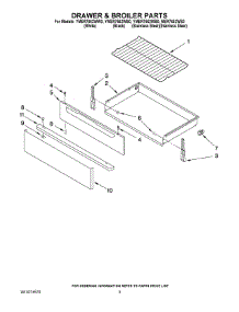 04 - Drawer & Broiler Parts parts for Maytag Range YMER7662WW0 from AppliancePartsPros.com