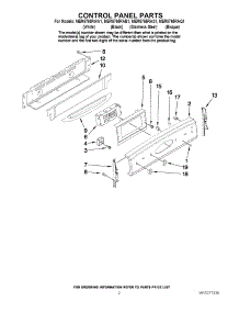 02 - Control Panel Parts parts for Maytag Range MER5765RAB1 from AppliancePartsPros.com