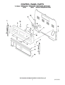 02 - Control Panel Parts parts for Maytag Range YMER7662WB0 from AppliancePartsPros.com
